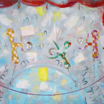 Three brothers acrobats