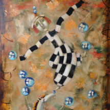 Clown on a horse